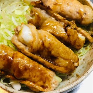 長ネギの豚肉巻き